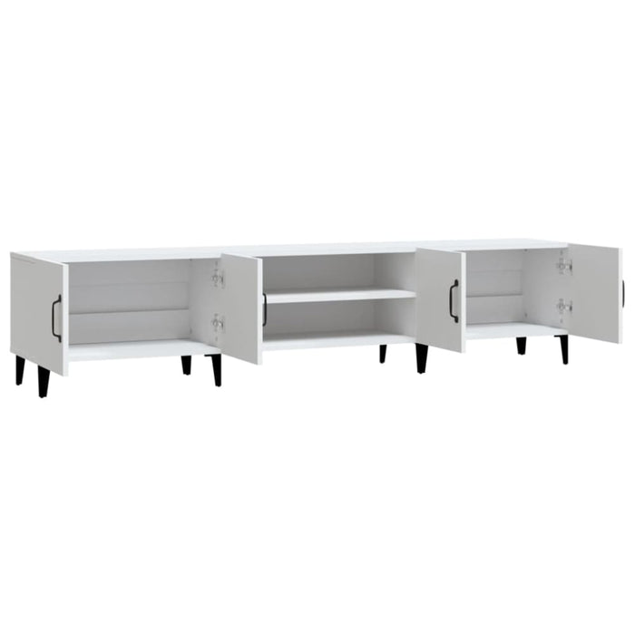Tv Cabinet White 180x31.5x40 Cm Engineered Wood Nolxla