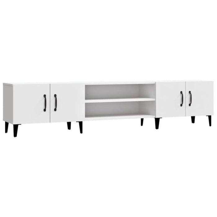 Tv Cabinet White 180x31.5x40 Cm Engineered Wood Nolxla