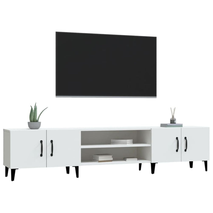 Tv Cabinet White 180x31.5x40 Cm Engineered Wood Nolxla
