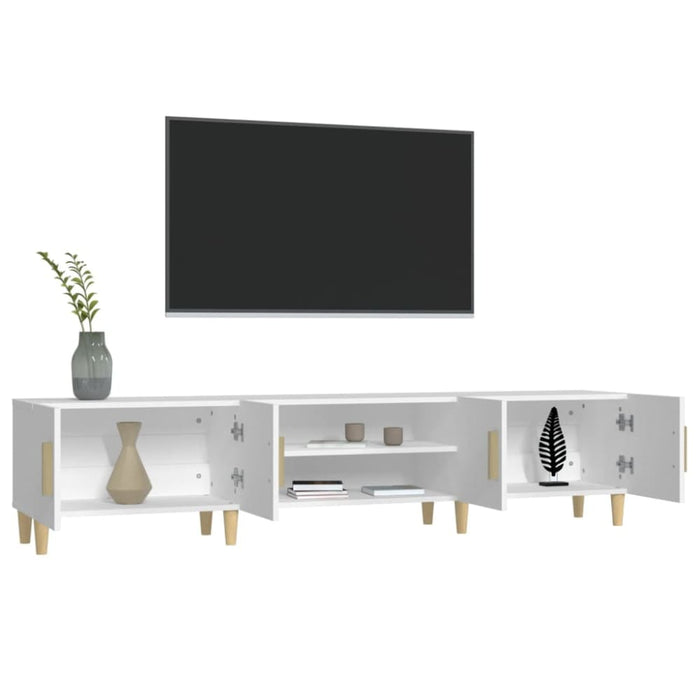 Tv Cabinet White 180x31.5x40 Cm Engineered Wood Nolxpl