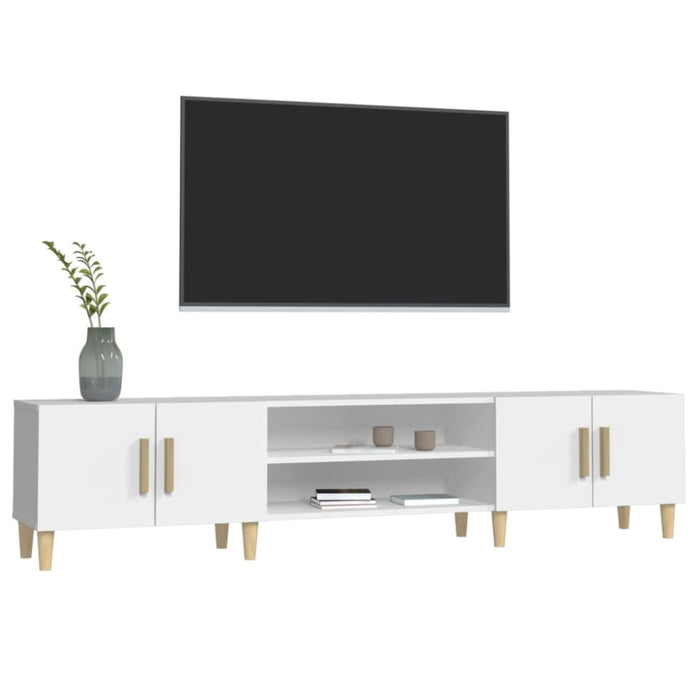 Tv Cabinet White 180x31.5x40 Cm Engineered Wood Nolxpl