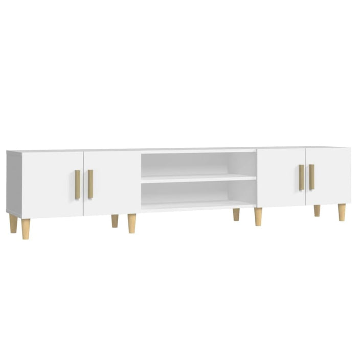 Tv Cabinet White 180x31.5x40 Cm Engineered Wood Nolxpl