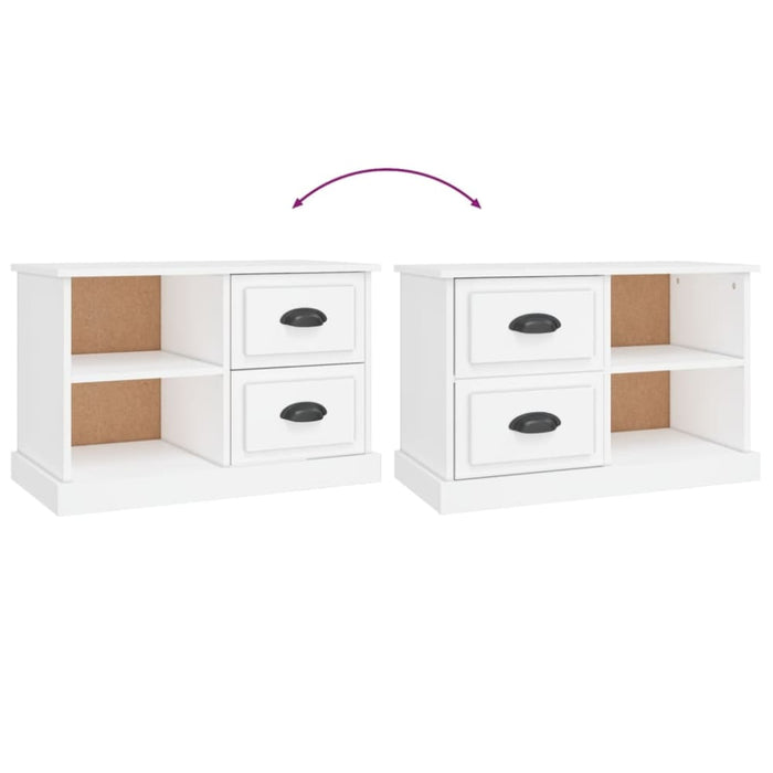 Tv Cabinet White 73x35.5x47.5 Cm Engineered Wood Nololn