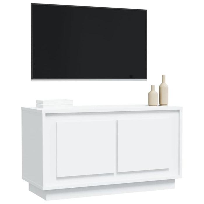 Tv Cabinet White 80x35x45 Cm Engineered Wood Noknpx