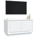 Tv Cabinet White 80x35x45 Cm Engineered Wood Noknpx