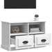Tv Cabinet White 80x35x50 Cm Engineered Wood Nolxnb