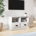 Tv Cabinet White 80x35x50 Cm Engineered Wood Nolxnb