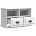 Tv Cabinet White 80x35x50 Cm Engineered Wood Nolxnb