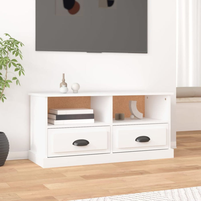 Tv Cabinet White 93x35.5x45 Cm Engineered Wood Nolala