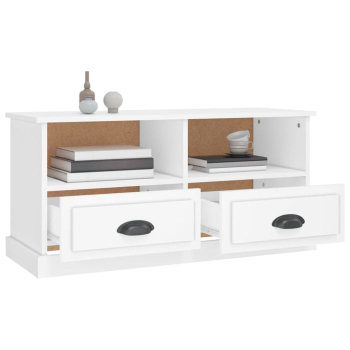 Tv Cabinet White 93x35.5x45 Cm Engineered Wood Nolala
