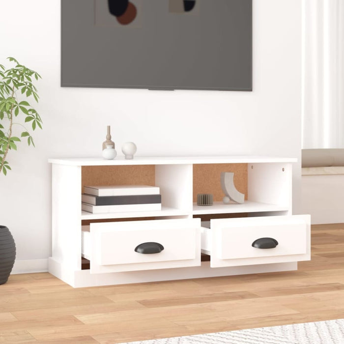Tv Cabinet White 93x35.5x45 Cm Engineered Wood Nolala