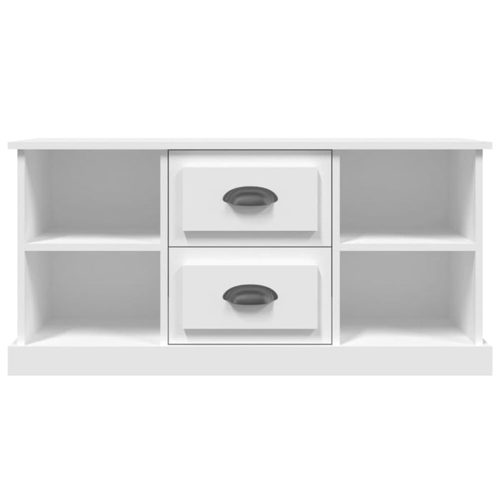 Tv Cabinet White 99.5x35.5x48 Cm Engineered Wood Nolxix