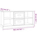 Tv Cabinet White 99.5x35.5x48 Cm Engineered Wood Nolxix