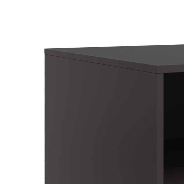 Tv Cabinets 2 Pcs Black 67x39x44 Cm Steel Naoiab