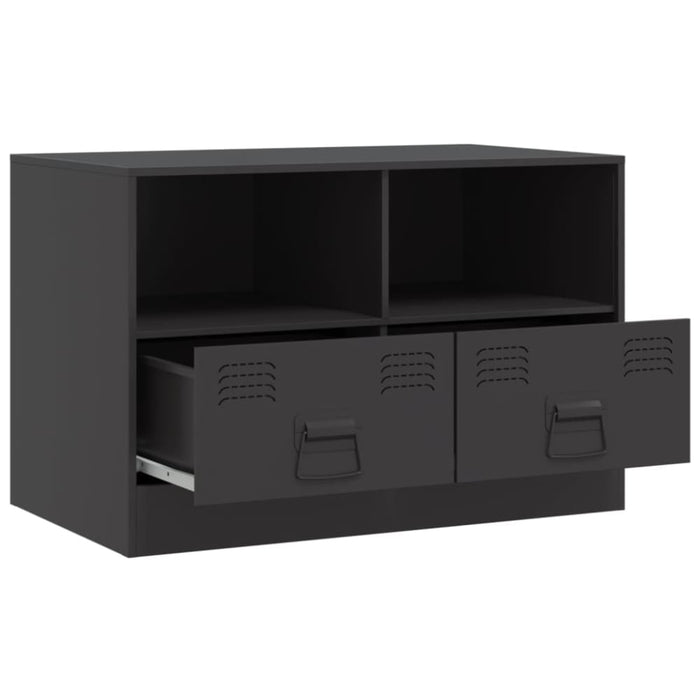 Tv Cabinets 2 Pcs Black 67x39x44 Cm Steel Naoiab