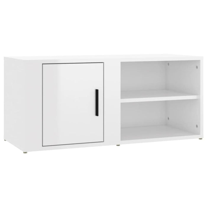 Tv Cabinets 2 Pcs Glossy Look White 80x31.5x36 Cm