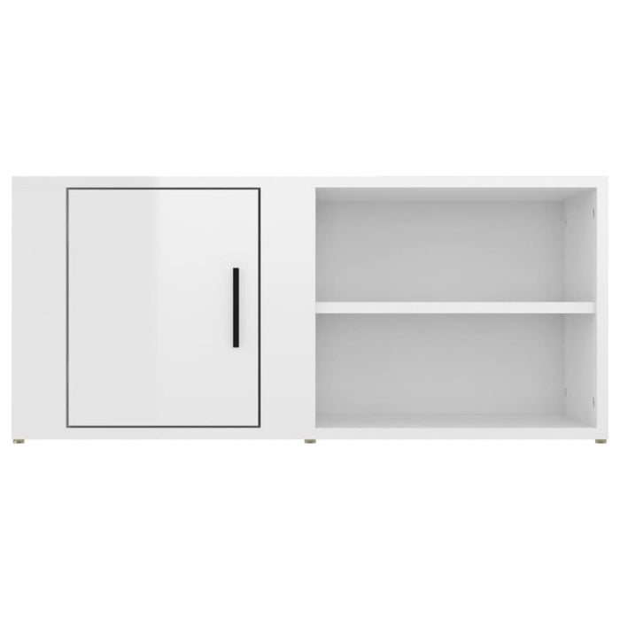 Tv Cabinets 2 Pcs Glossy Look White 80x31.5x36 Cm