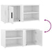 Tv Cabinets 2 Pcs Glossy Look White 80x31.5x36 Cm
