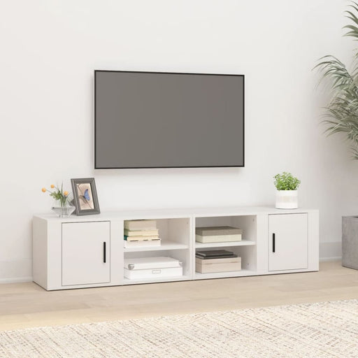 Tv Cabinets 2 Pcs White 80x31.5x36 Cm Engineered Wood Nokati