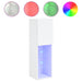 Tv Cabinets With Led Lights 2 Pcs White 30.5x30x102 Cm