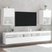 Tv Cabinets with Led Lights 2 Pcs White 40.5x30x60 Cm Ntibtb