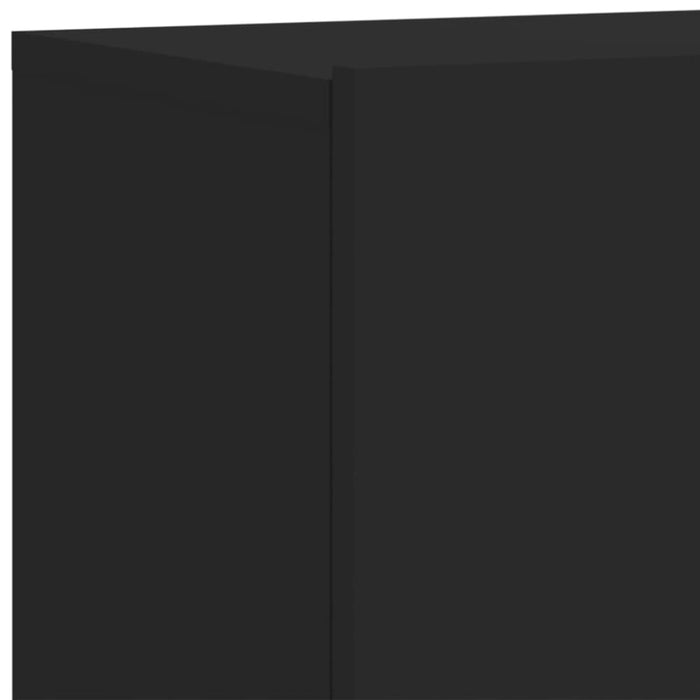 Tv Cabinets Wall-mounted 2 Pcs Black 80x30x41 Cm Ntlkpp