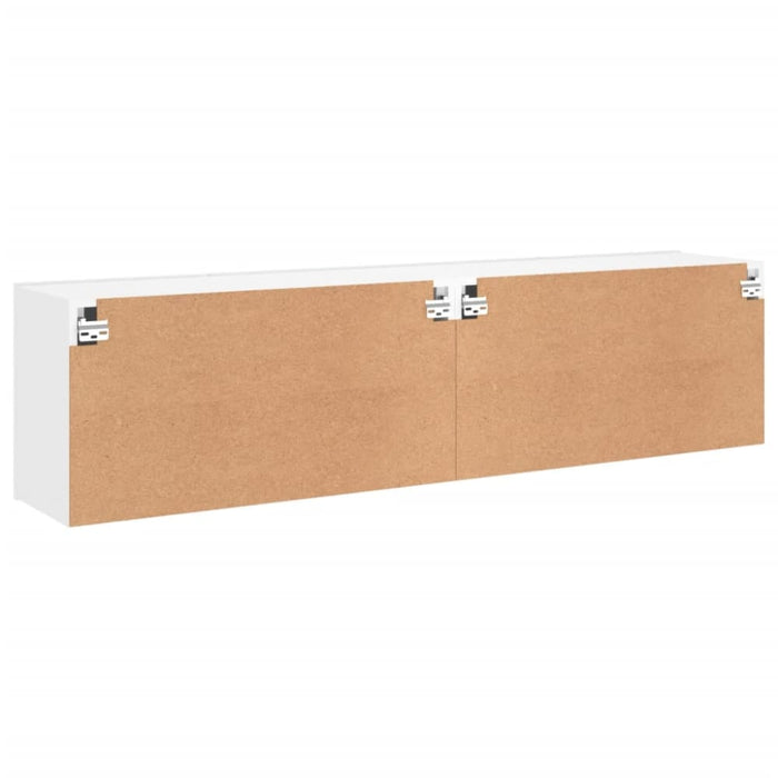 Tv Cabinets Wall-mounted 2 Pcs White 80x30x41 Cm Ntlkpt