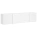 Tv Cabinets Wall-mounted 2 Pcs White 80x30x41 Cm Ntlkpt