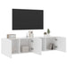 Tv Cabinets Wall-mounted 2 Pcs White 80x30x41 Cm Ntlkpt