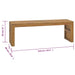 Tv Stand 110x60x38 Cm Solid Teak Wood Txloil