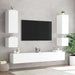Tv Wall Cabinet with Led Lights White 100x35x41 Cm Ntitxt