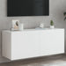Tv Wall Cabinet with Led Lights White 100x35x41 Cm Ntitxt