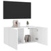 Tv Wall Cabinet with Led Lights White 80x35x41 Cm Ntitol