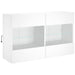 Tv Wall Cabinet with Led Lights White 98.5x30x60.5 Cm Ntiobl