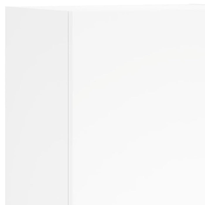 Tv Wall Cabinet White 40.5x30x102 Cm Engineered Wood Ntlkto