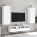 Tv Wall Cabinet White 40.5x30x102 Cm Engineered Wood Ntlkto