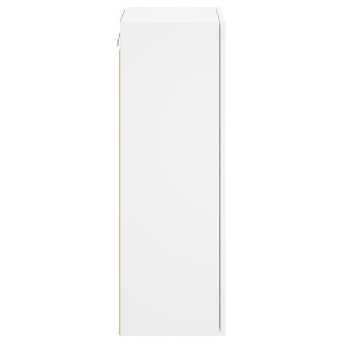 Tv Wall Cabinet White 40.5x30x90 Cm Engineered Wood Ntlkxa