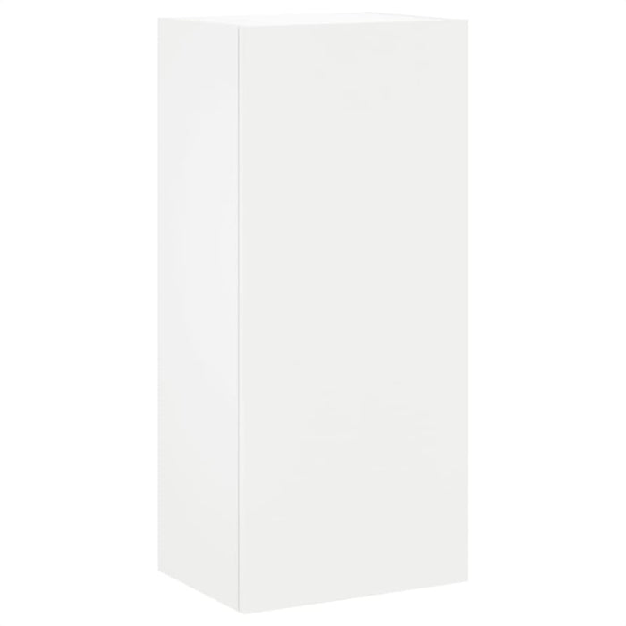 Tv Wall Cabinet White 40.5x30x90 Cm Engineered Wood Ntlkxa