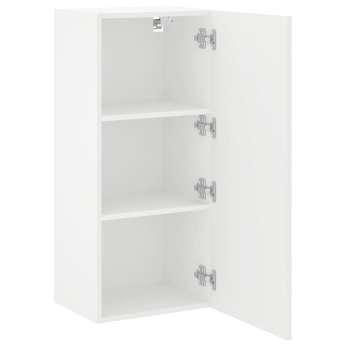 Tv Wall Cabinet White 40.5x30x90 Cm Engineered Wood Ntlkxa