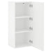 Tv Wall Cabinet White 40.5x30x90 Cm Engineered Wood Ntlkxa