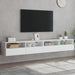 Tv Wall Cabinets 2 Pcs White 100x30x30 Cm Engineered Wood