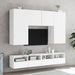 Tv Wall Cabinets 2 Pcs White 100x30x30 Cm Engineered Wood