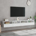 Tv Wall Cabinets 2 Pcs White 100x30x30 Cm Engineered Wood