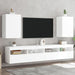 Tv Wall Cabinets 2 Pcs White 40.5x30x60 Cm Engineered Wood