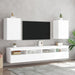 Tv Wall Cabinets 2 Pcs White 40.5x30x60 Cm Engineered Wood