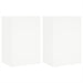 Tv Wall Cabinets 2 Pcs White 40.5x30x60 Cm Engineered Wood