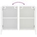 Tv Wall Cabinets 2 Pcs White 40.5x30x60 Cm Engineered Wood