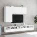 Tv Wall Cabinets 2 Pcs White 60x30x30 Cm Engineered Wood