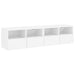 Tv Wall Cabinets 2 Pcs White 60x30x30 Cm Engineered Wood
