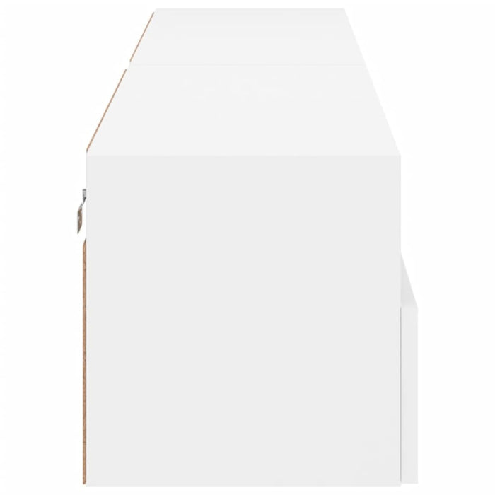 Tv Wall Cabinets 2 Pcs White 80x30x30 Cm Engineered Wood